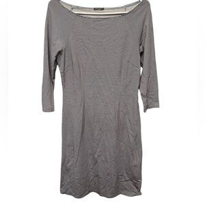 J. McLaughlin Women's‎ Square Neck Striped Catalin Cloth XS 3/4 sleeve Dress